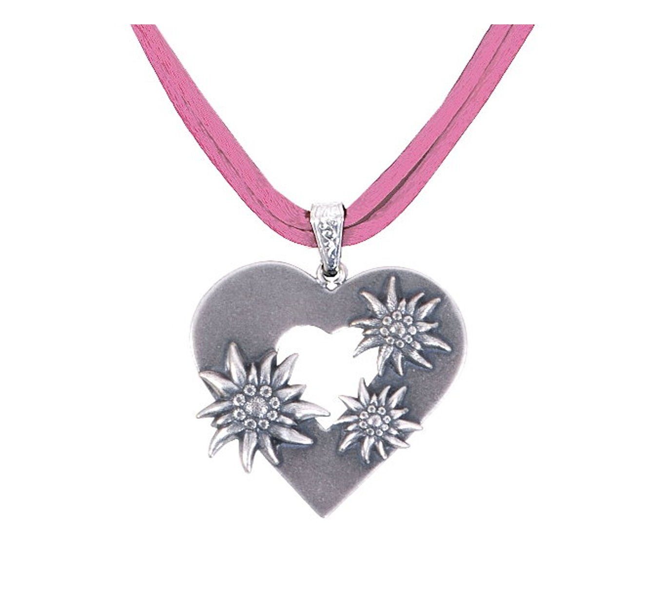 Moschen-Bayern Herzkette Trachtenkette Dirndlkette Halskette Trachtenschmuck Trachtenherz