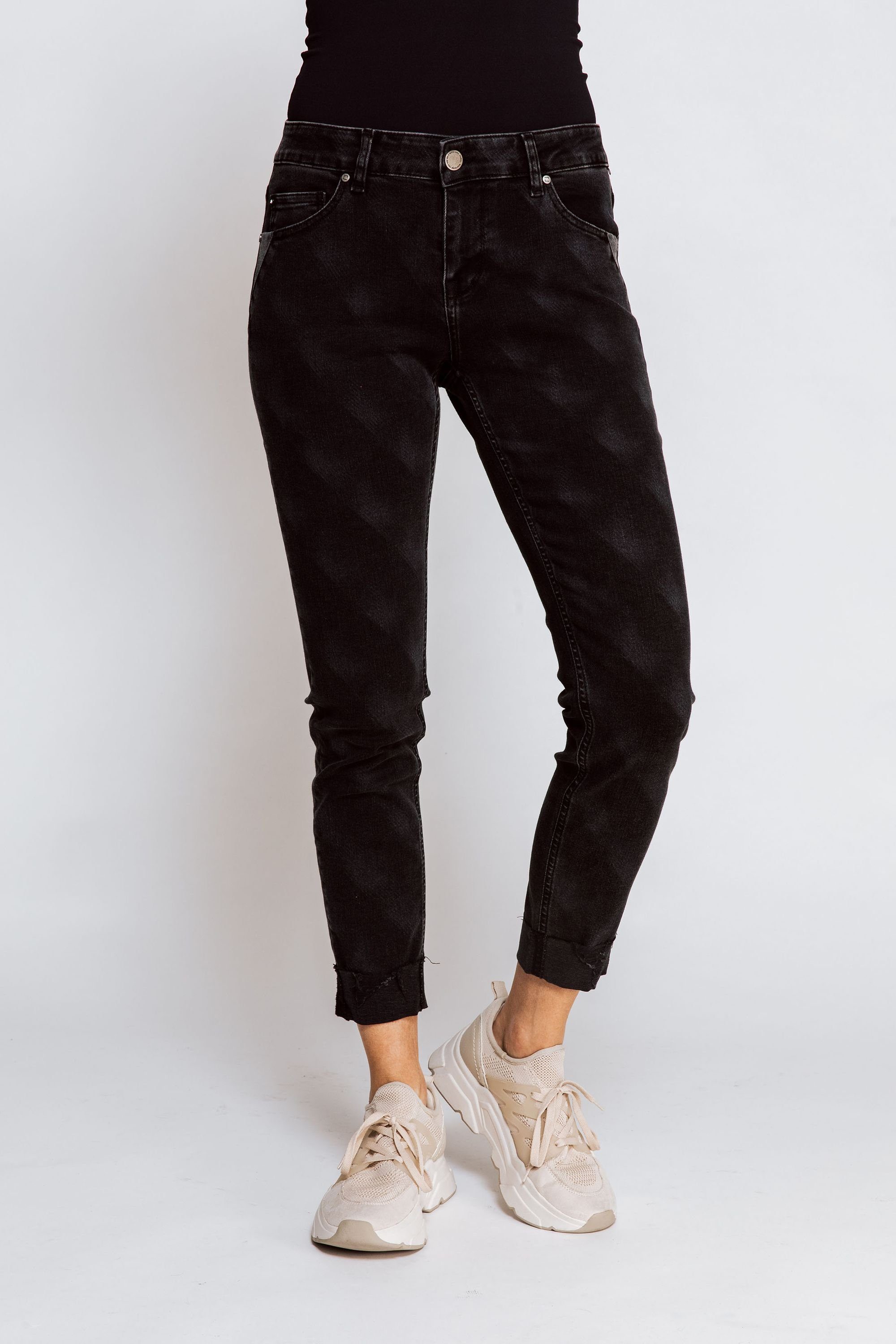 Jeans Black NOVA angenehmer Skinny-fit-Jeans Zhrill Tragekomfort Skinny