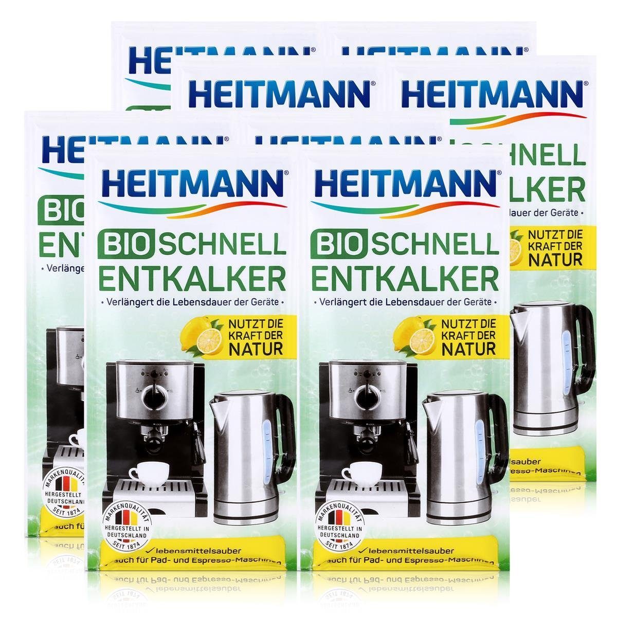 HEITMANN Heitmann Bio Schnell-Entkalker 2x25g Natürlicher Universalentkalker - Entkalker