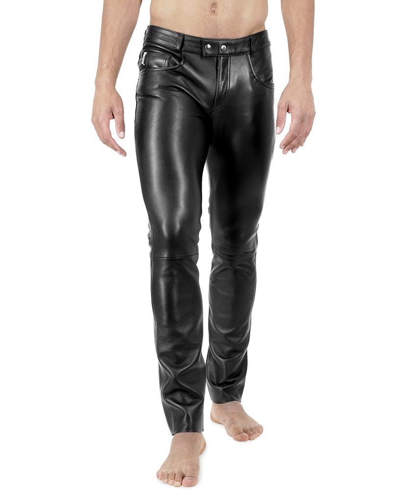 BOCKLE Lederhose Bockle® New STRETCH Tube Lamb Lederhose Lederjeans Lammled günstig online kaufen