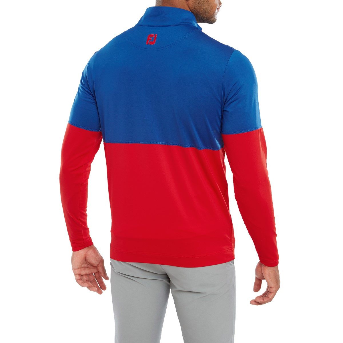 FOOTJOY Longsweatshirt FootJoy Midlayer Color Block Blau/Rot Herren EU M