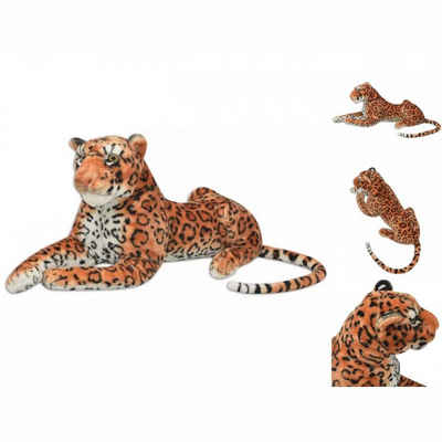 vidaXL Kuscheltier »Leopard liegend Plüschtier Stofftier KuscheltierBraun XXL«