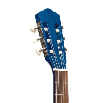Stagg Konzertgitarre SCL50-BLUE 4/4 klassische Gitarre mit Lindendecke, blau