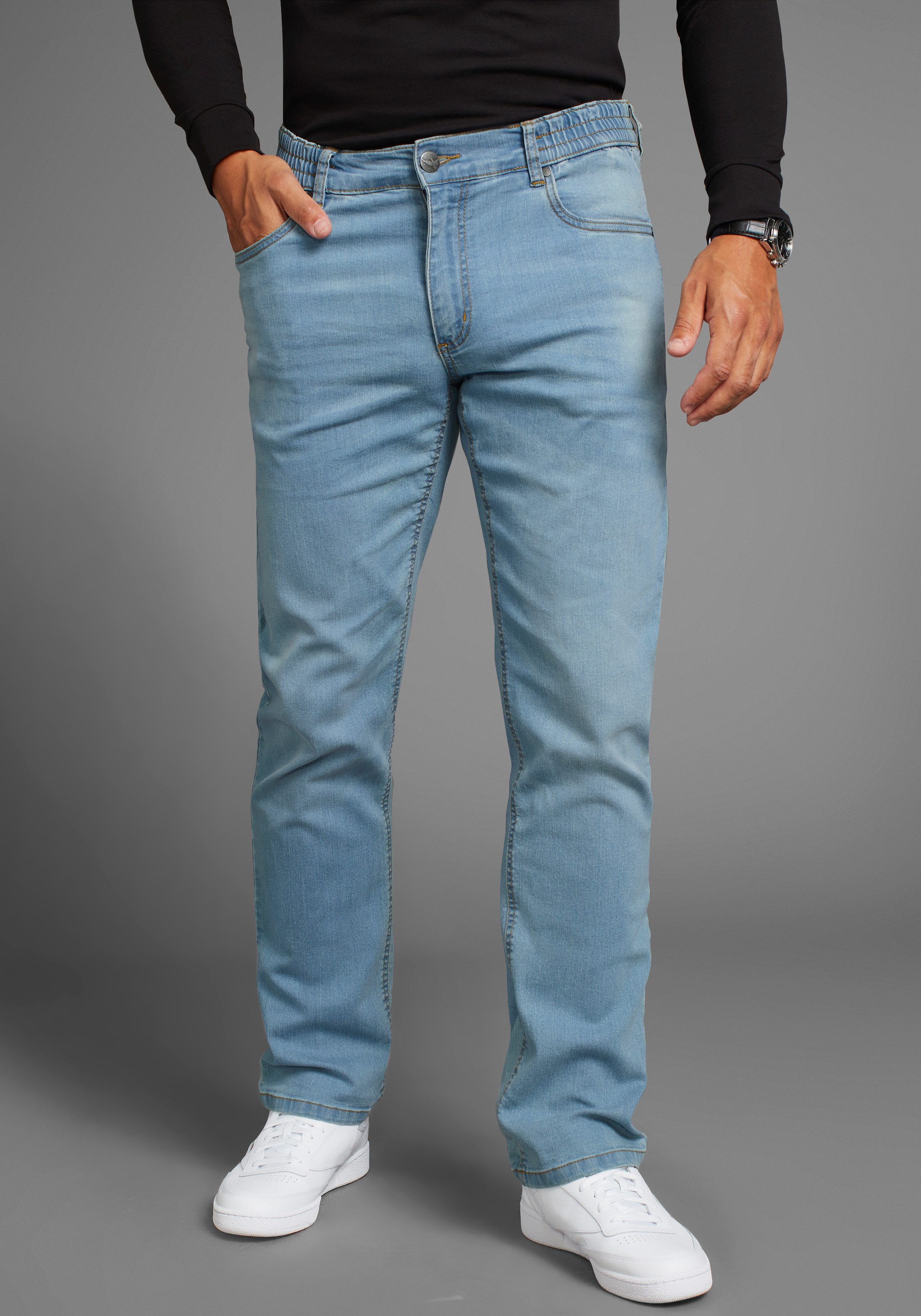 Arizona Dehnbund-Jeans Paul elastischer Dehnbund, Comfort-Fit, gerader Bein günstig online kaufen