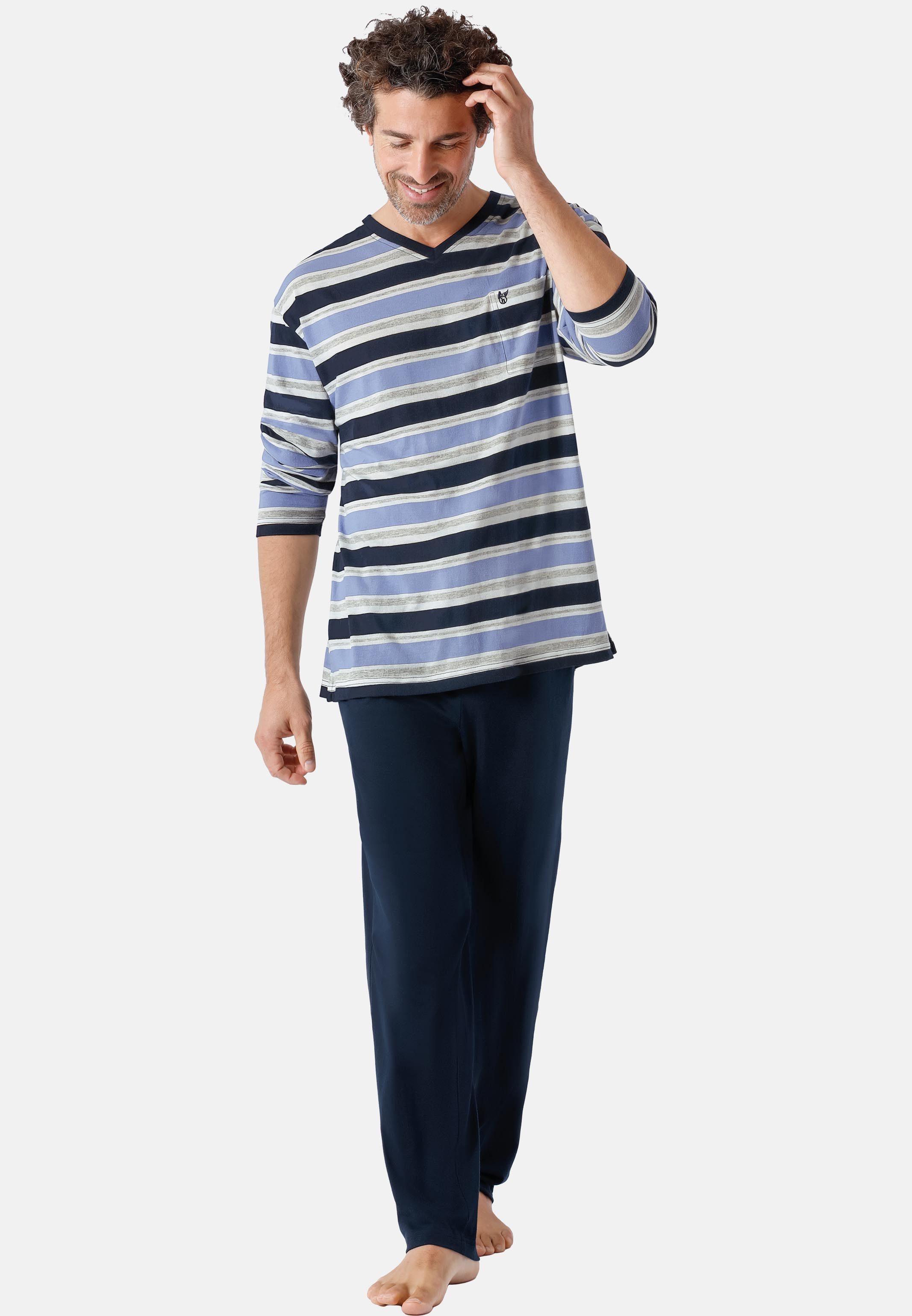 Hajo Pyjama Klima-Light (Set, 2 tlg) Schlafanzug - Baumwolle - Atmungsaktiv