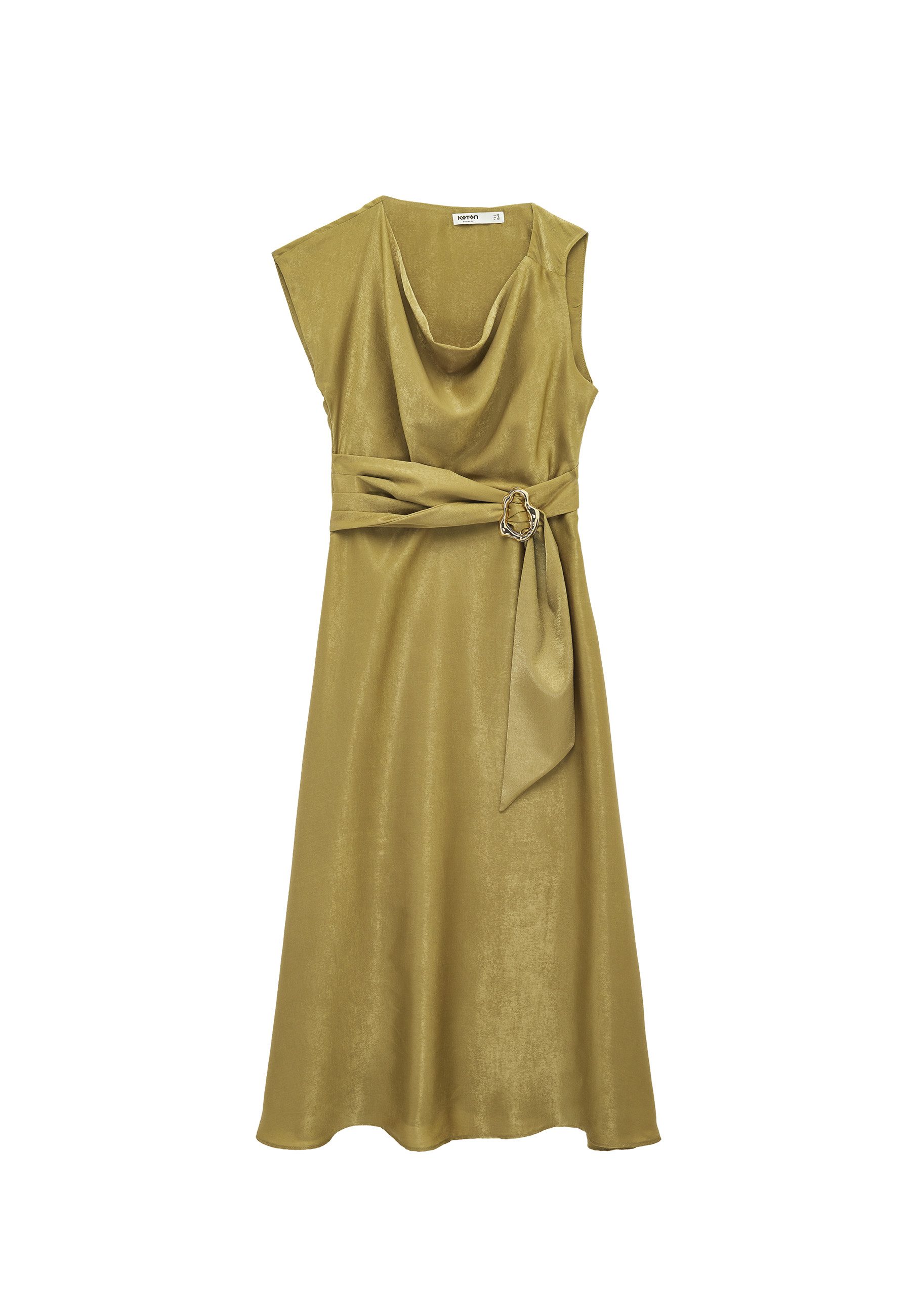 Koton Badekleid Mit Metall-Accessoires A Form Maxikleid