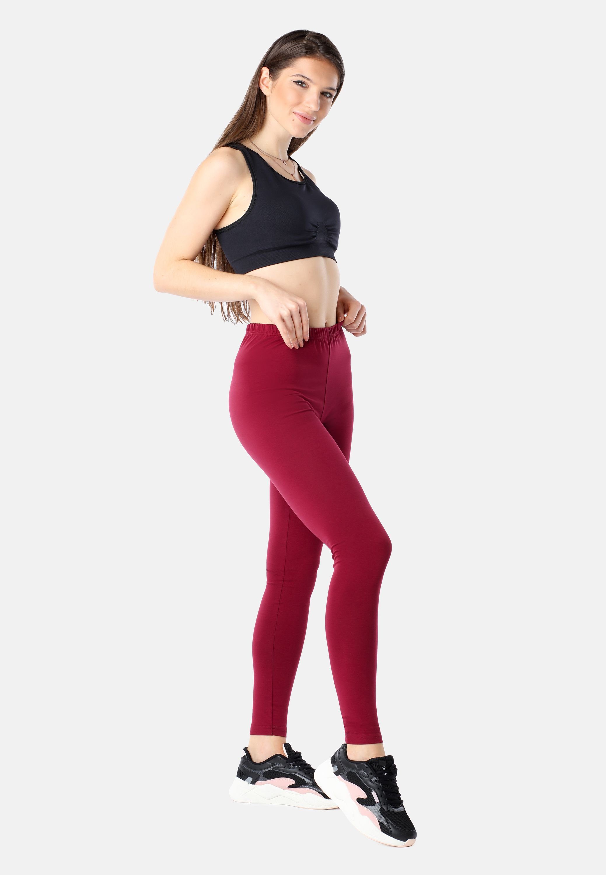 Bellivalini Leggings Damen Lange Leggings aus Bio-Baumwolle BLV50-183 (1-tl günstig online kaufen