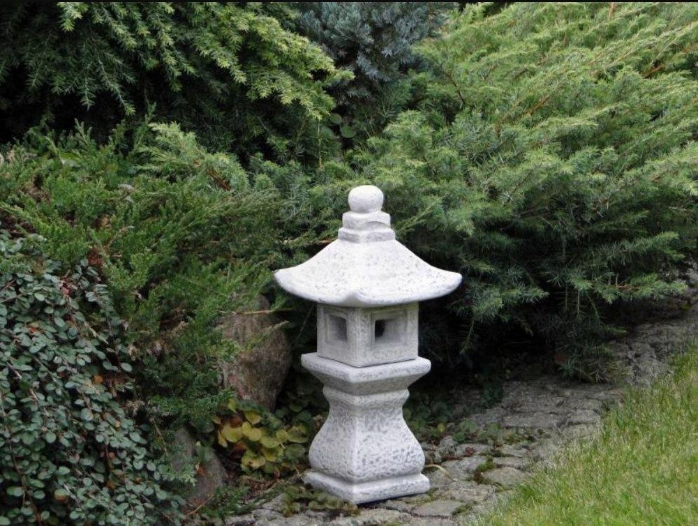 JVmoebel Skulptur Japanische Gartenfigur aus Polyresin in Steinoptik, Made in Europa