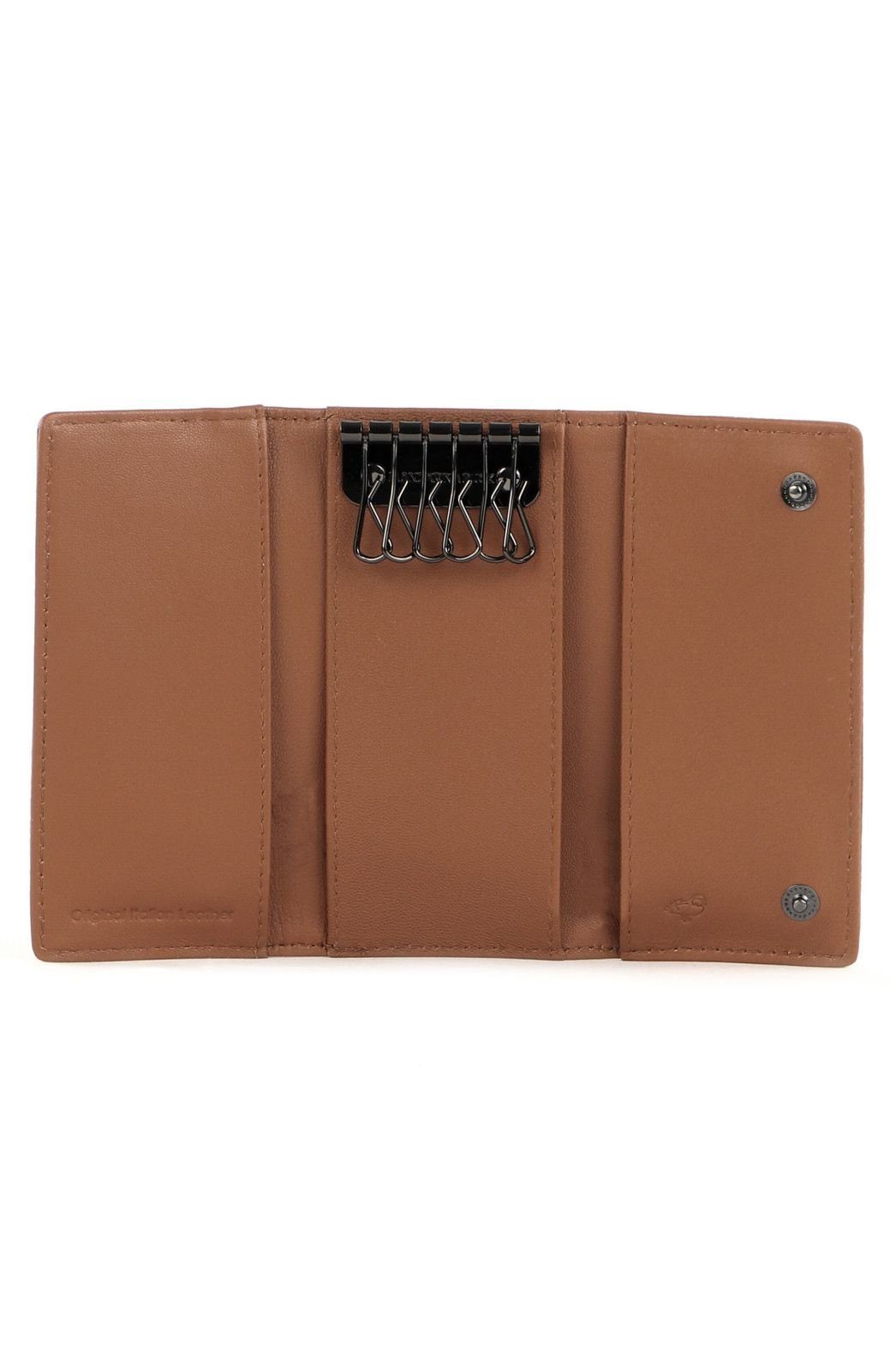 Mellow Indian Schlüsseltasche Duck Mandarina Tan Leather