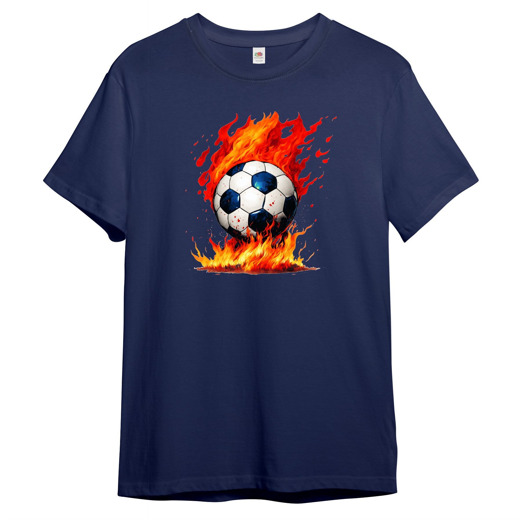 T-Shirt Kinder T-Shirt, Brennender Fußball