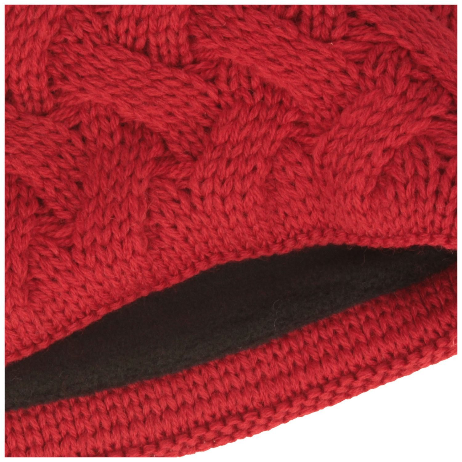 Breiter Stirnband Zopfstrick-Stirnband mit Fleecefutte günstig online kaufen