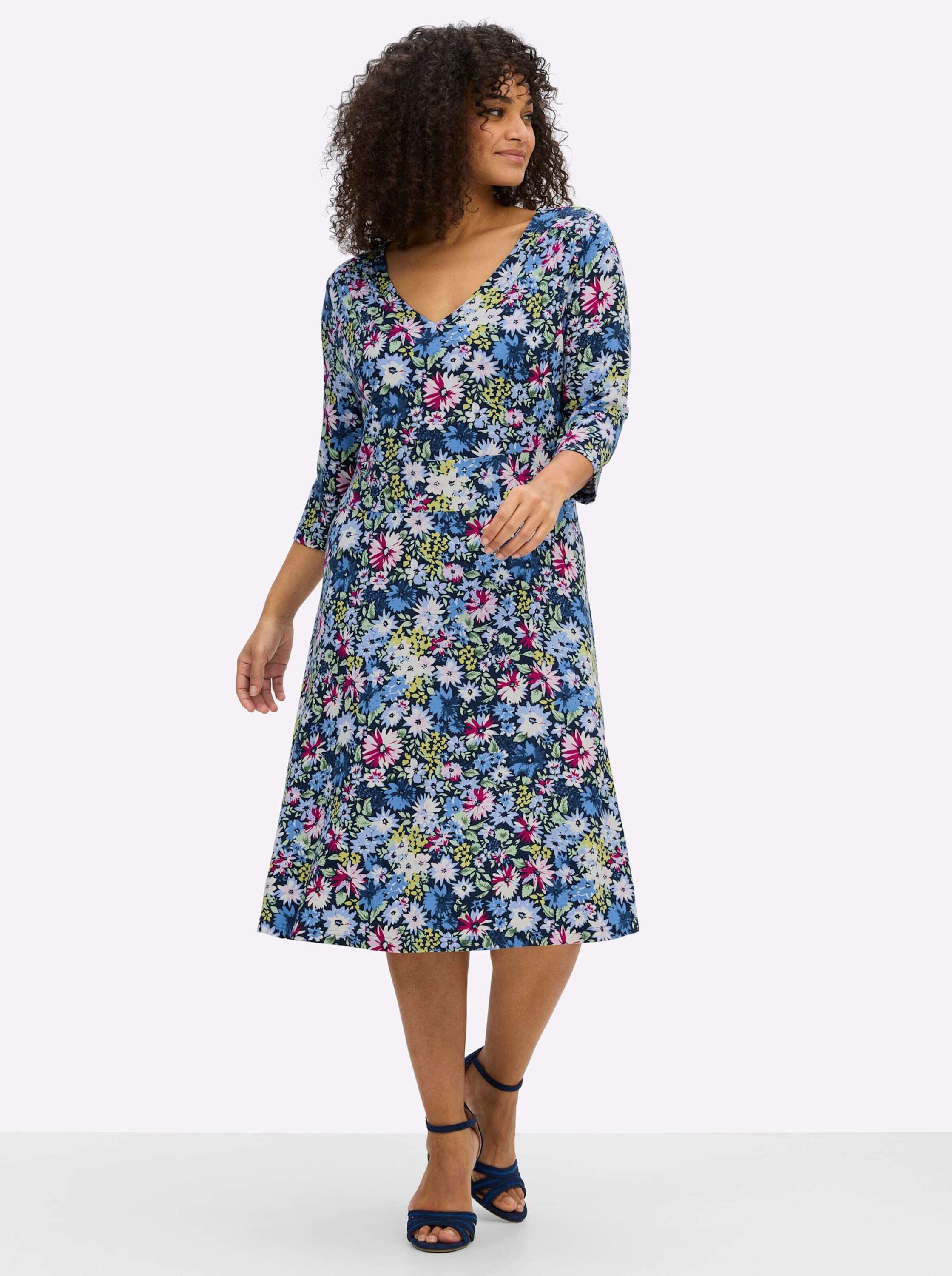 sheego by Joe Browns Jerseykleid Jersey-Kleid Kurzarm