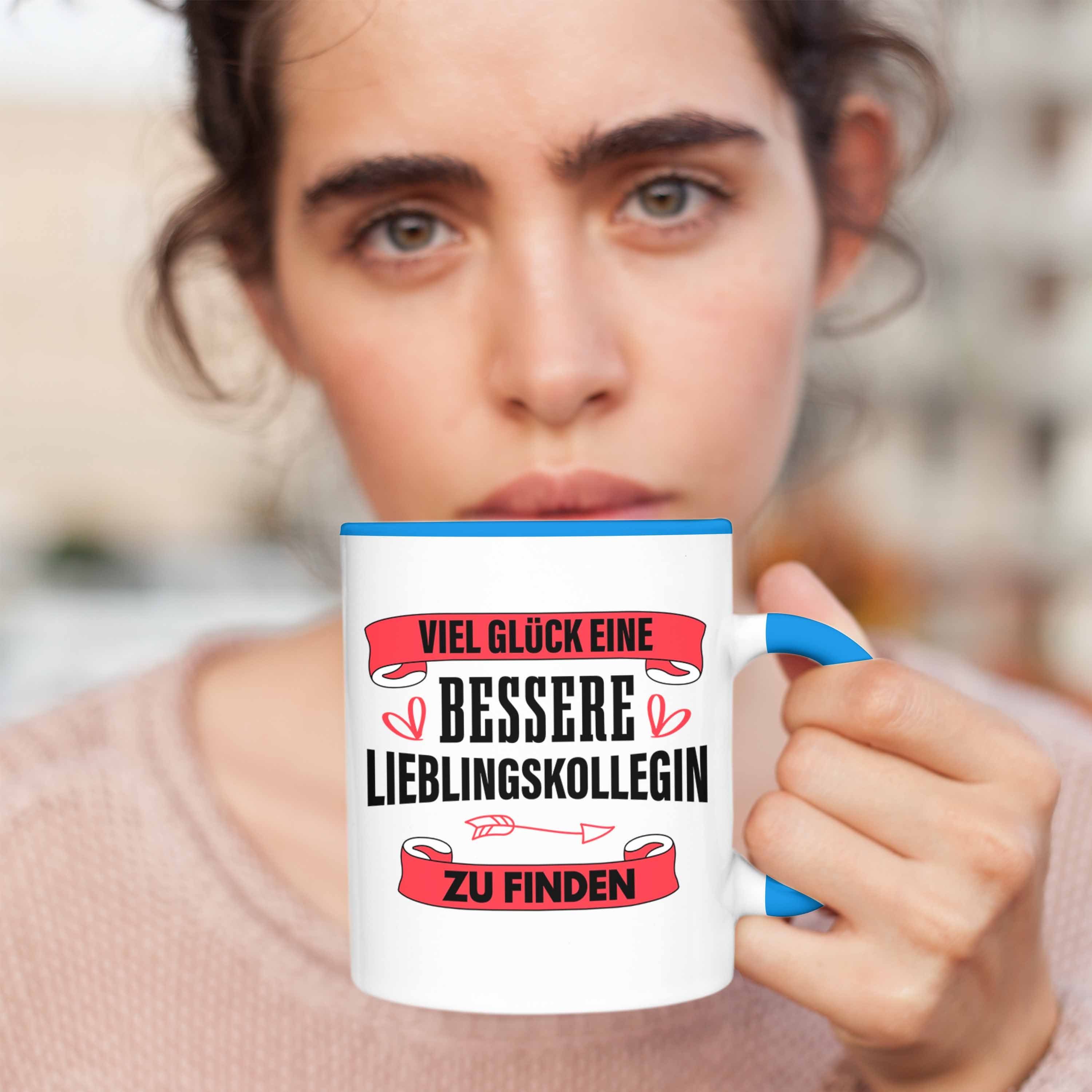 Lieblingskollegin - Trendation Bessere Kollegin - Tasse Glück Viel Trendation Lustig Jobwechsel Sprüche Kollege Tasse Geschenk Weiss Abschiedsgeschenk