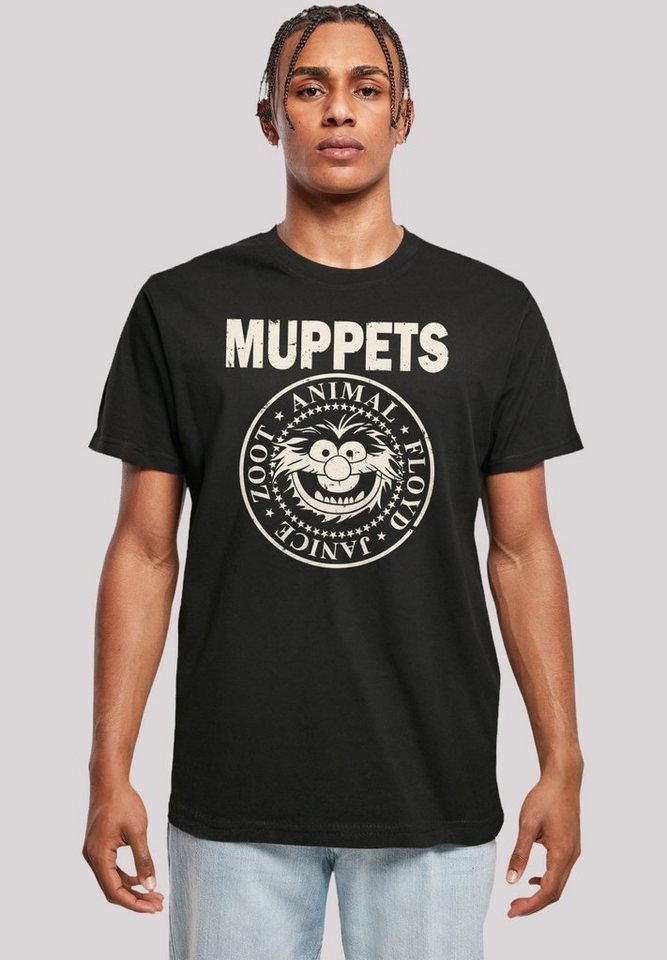 F4NT4STIC T-Shirt Disney Muppets R'N'R Premium Qualität, Rippbündchen am  Hals und Doppelnähte am Saum