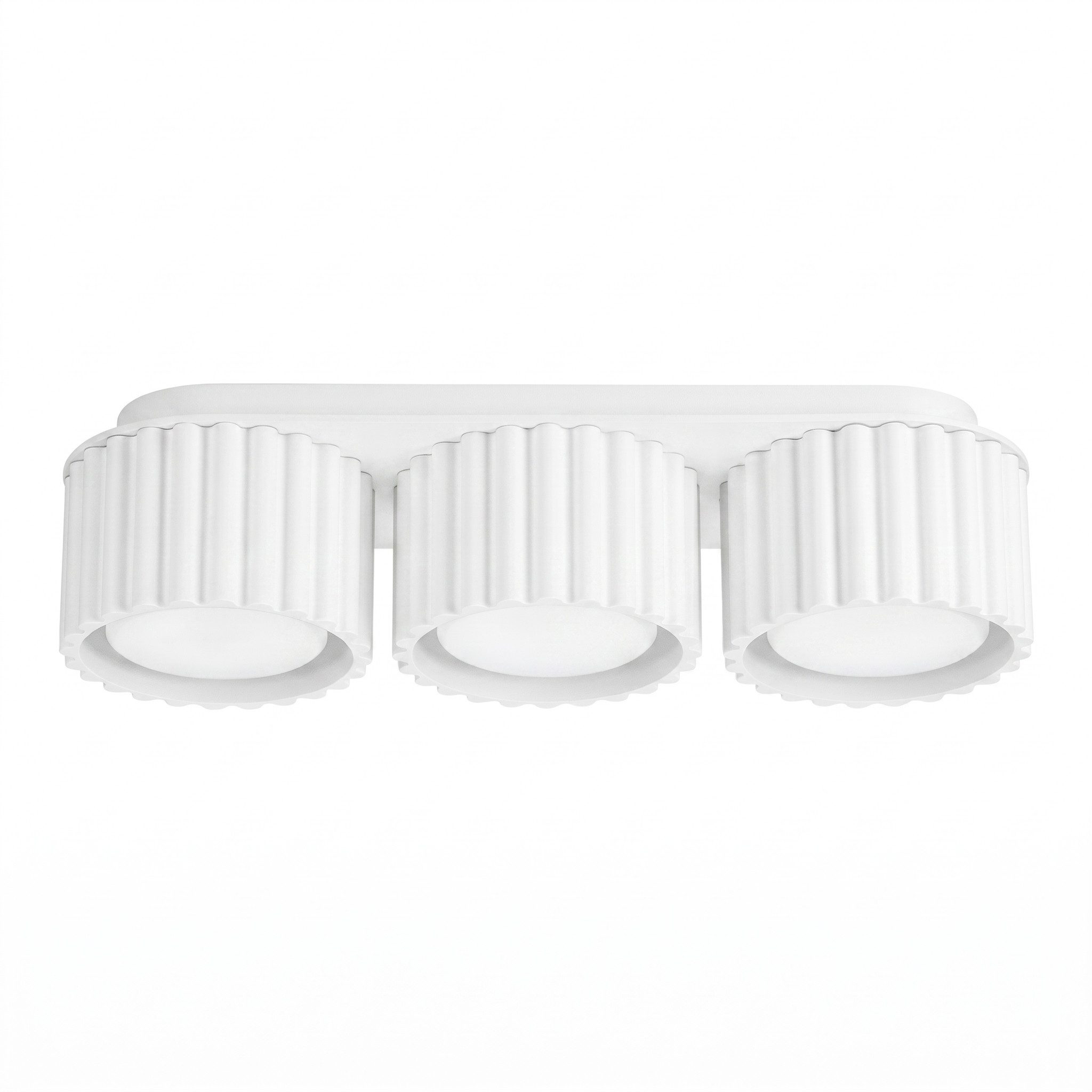 SOLLUX lighting Deckenleuchte Plafond AURA 3 weiß Gx53, Nicht enthalten