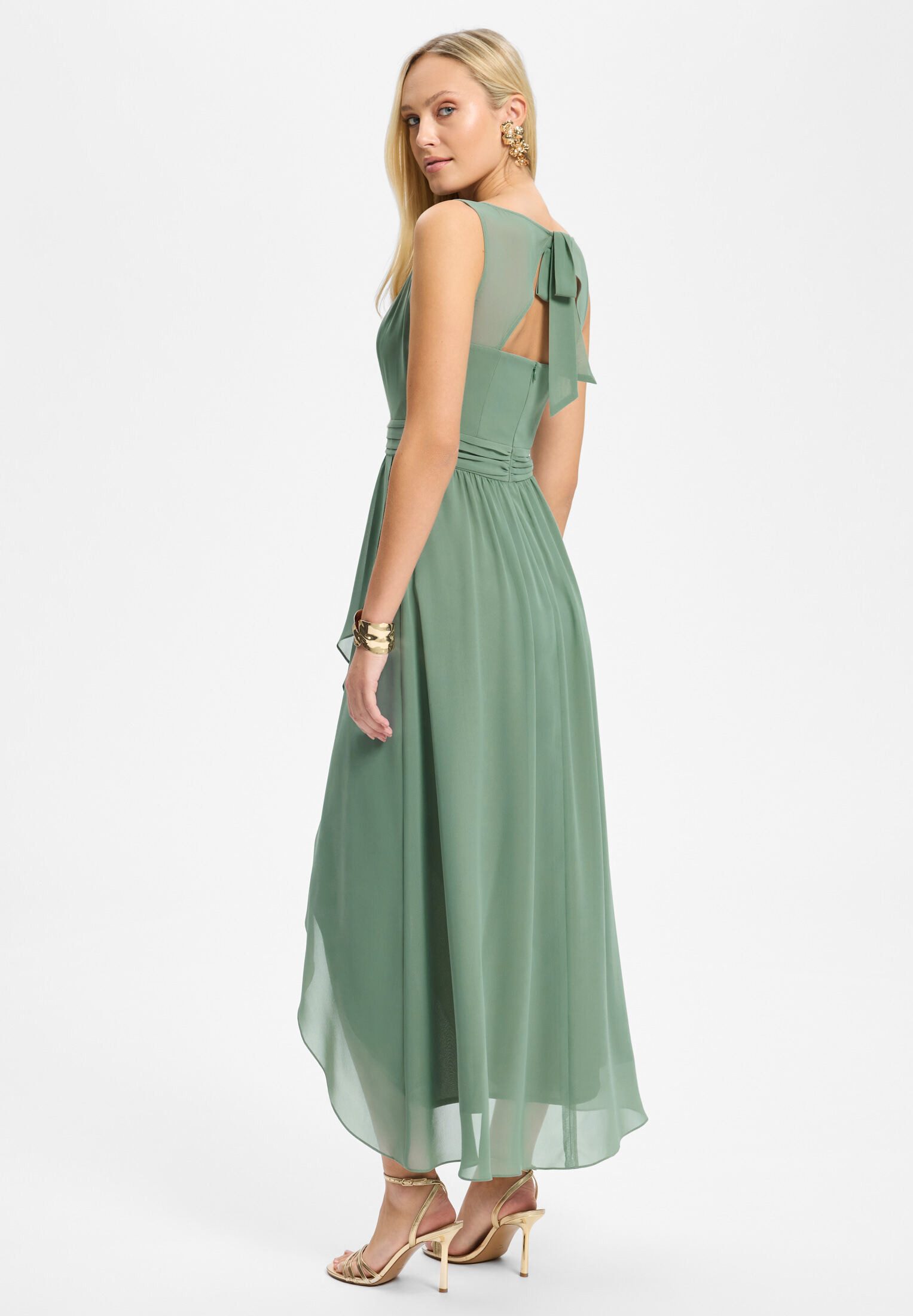 SWING Abendkleid - Abendkleid mit Vokuhila Rock Taillierter Schnitt mit fließendem Rockteil