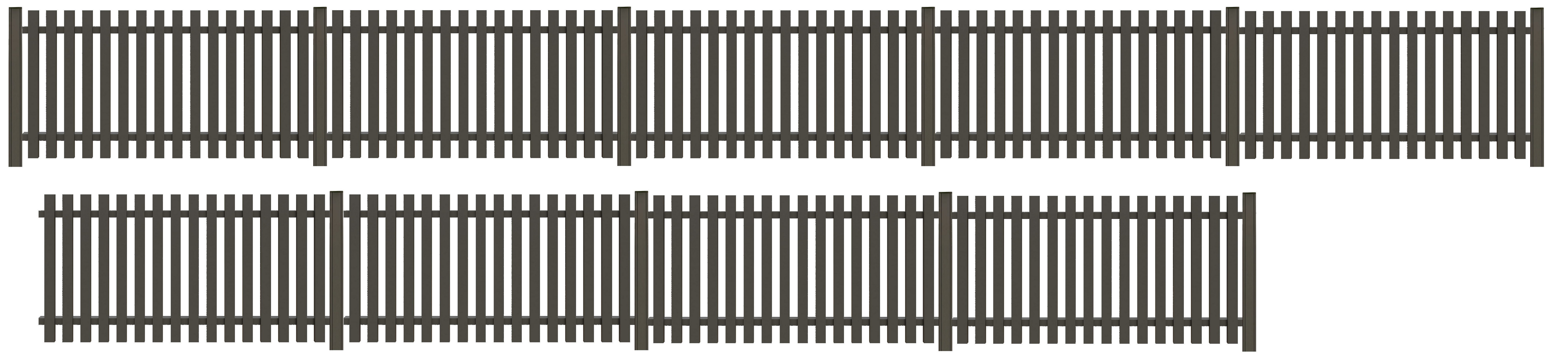 Tetzner & Jentzsch Gartenzaun STRAND, (Set), robuste Aluminium-Elemente in verschiedenen Längen