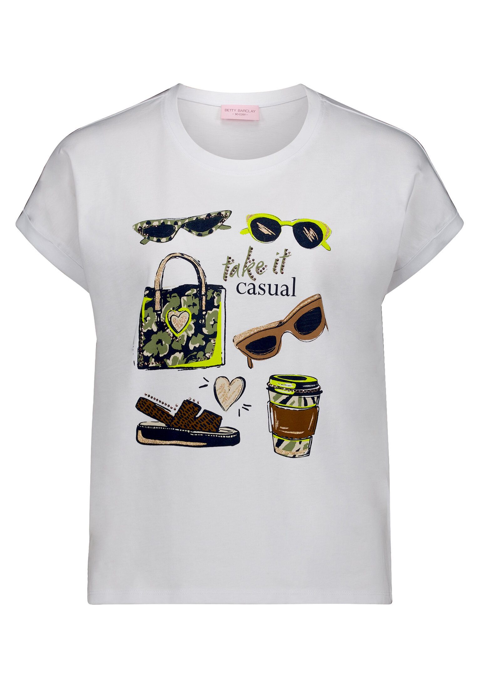 Betty Barclay Kurzarmshirt Damen mit Aufdruck (1-tlg)