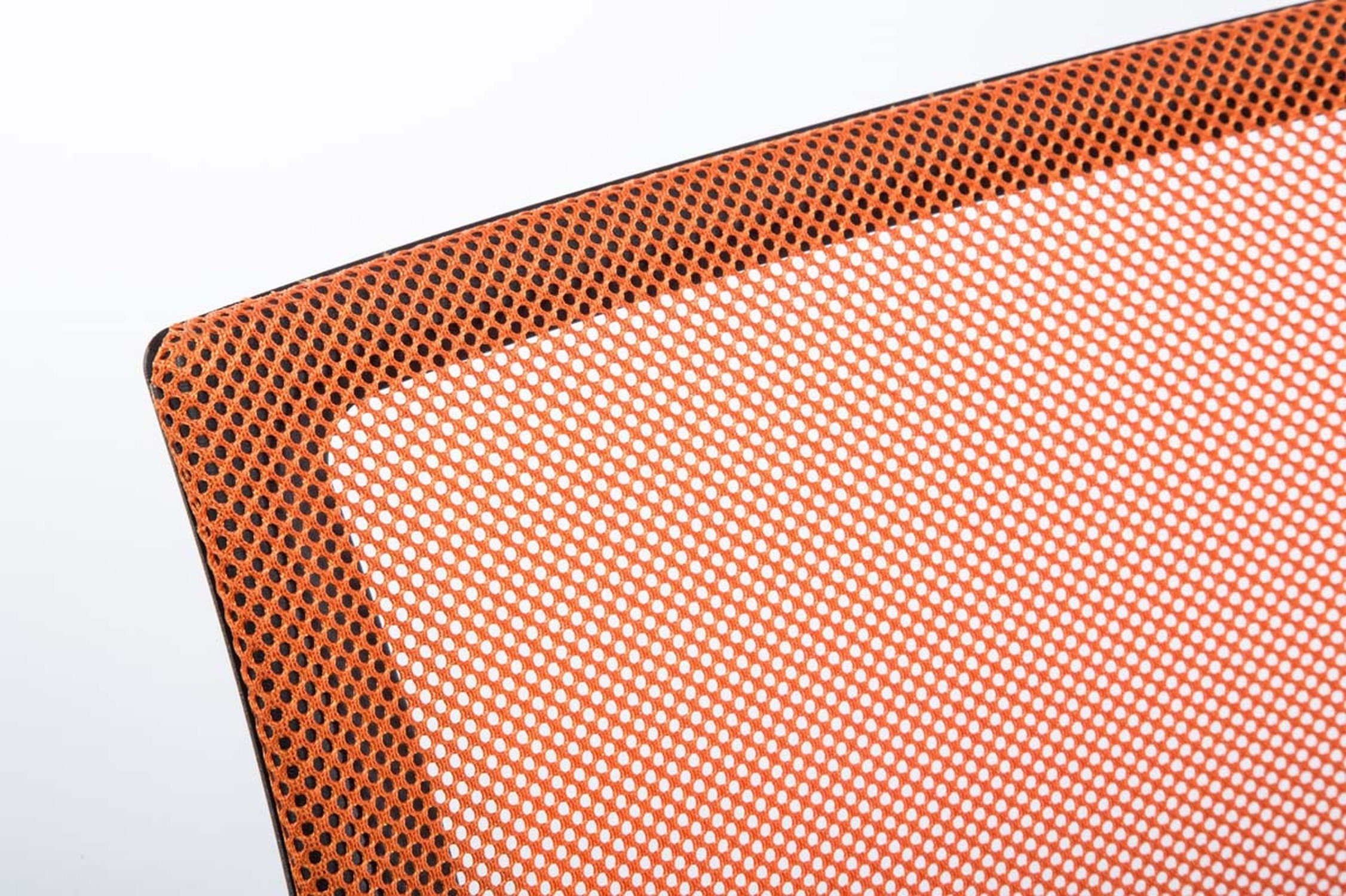 TPFLiving Bürostuhl Genf mit bequemer - drehbar orange Microfaser Drehstuhl, Kunststoff höhenverstellbar Rückenlehne schwarz XXL), Sitzfläche: 360° Chefsessel, Gestell: - Bürostuhl (Schreibtischstuhl, und