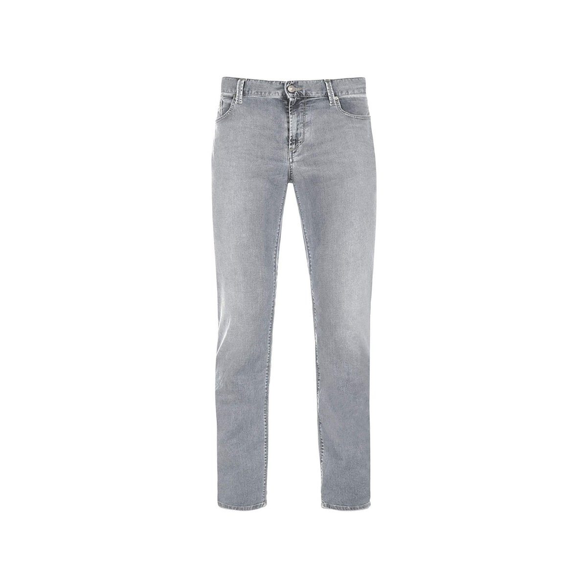 Alberto 5-Pocket-Jeans grau (1-tlg)