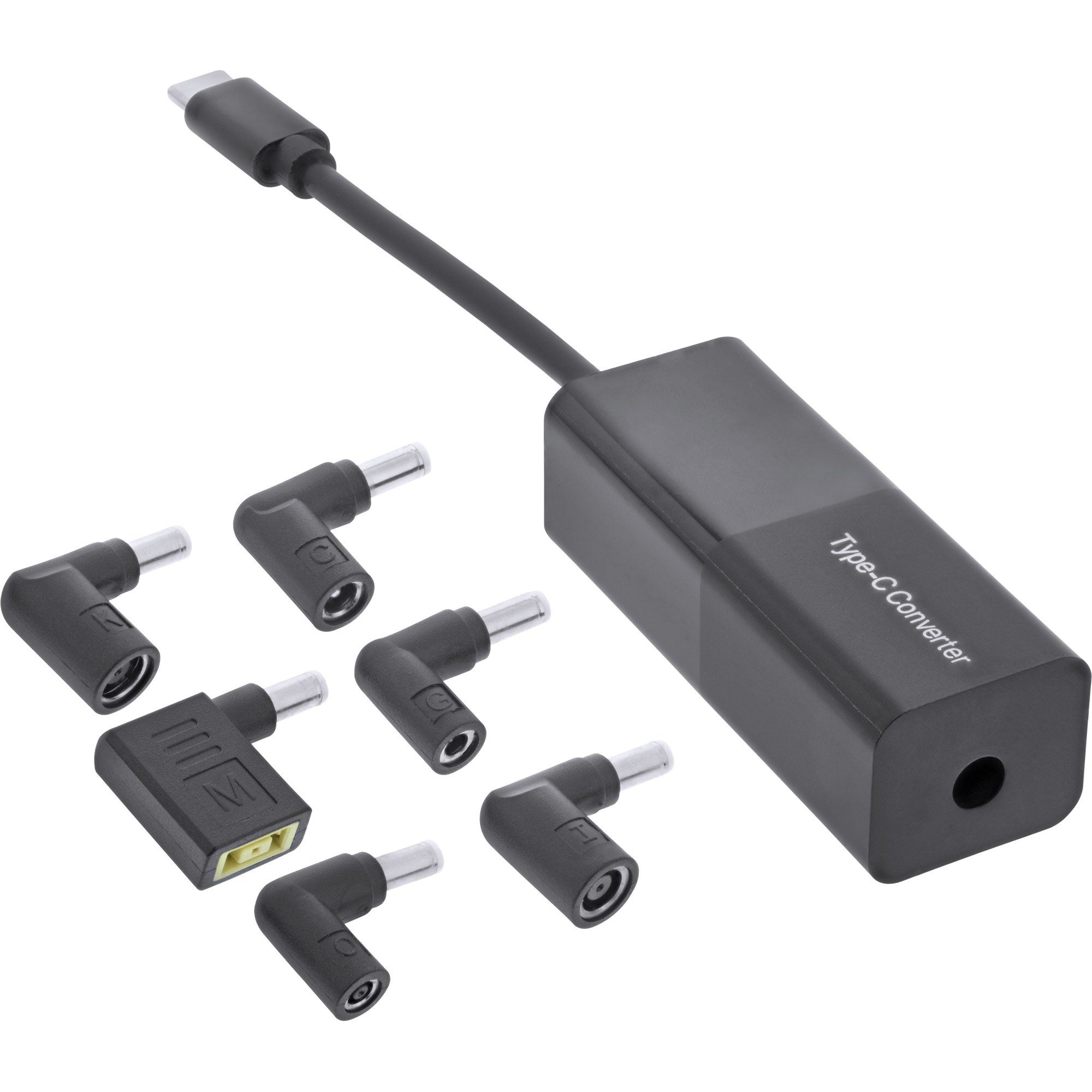 INTOS ELECTRONIC AG InLine® Stromkabel USB-C Lade-Set Notebook Netzteil zu 7-in-1