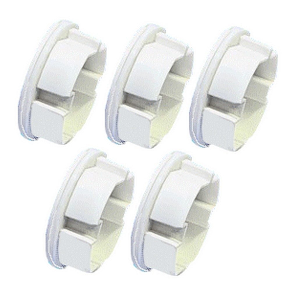 DICHTEL Розеткиblende 5 weiße Розетки Abdichtungen 3D-Silikondichtung DICHTEL DI-8019.S5, (Spar-Set, 5 tlg., Set enthält 5 weiße Розеткиabdeckungen inkl. Dichtung), Schützt vor Zugluft aus der Steckdose