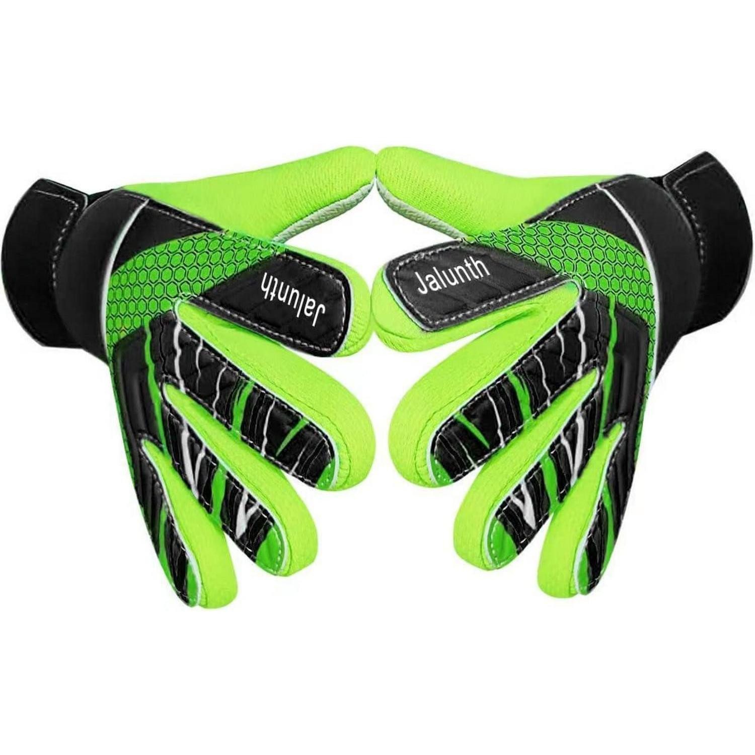 LuxusKollektion Torwarthandschuhe Torwarthandschuhe Kinder Jungen Mädchen Fussball Latex Schwarz-Grün 5