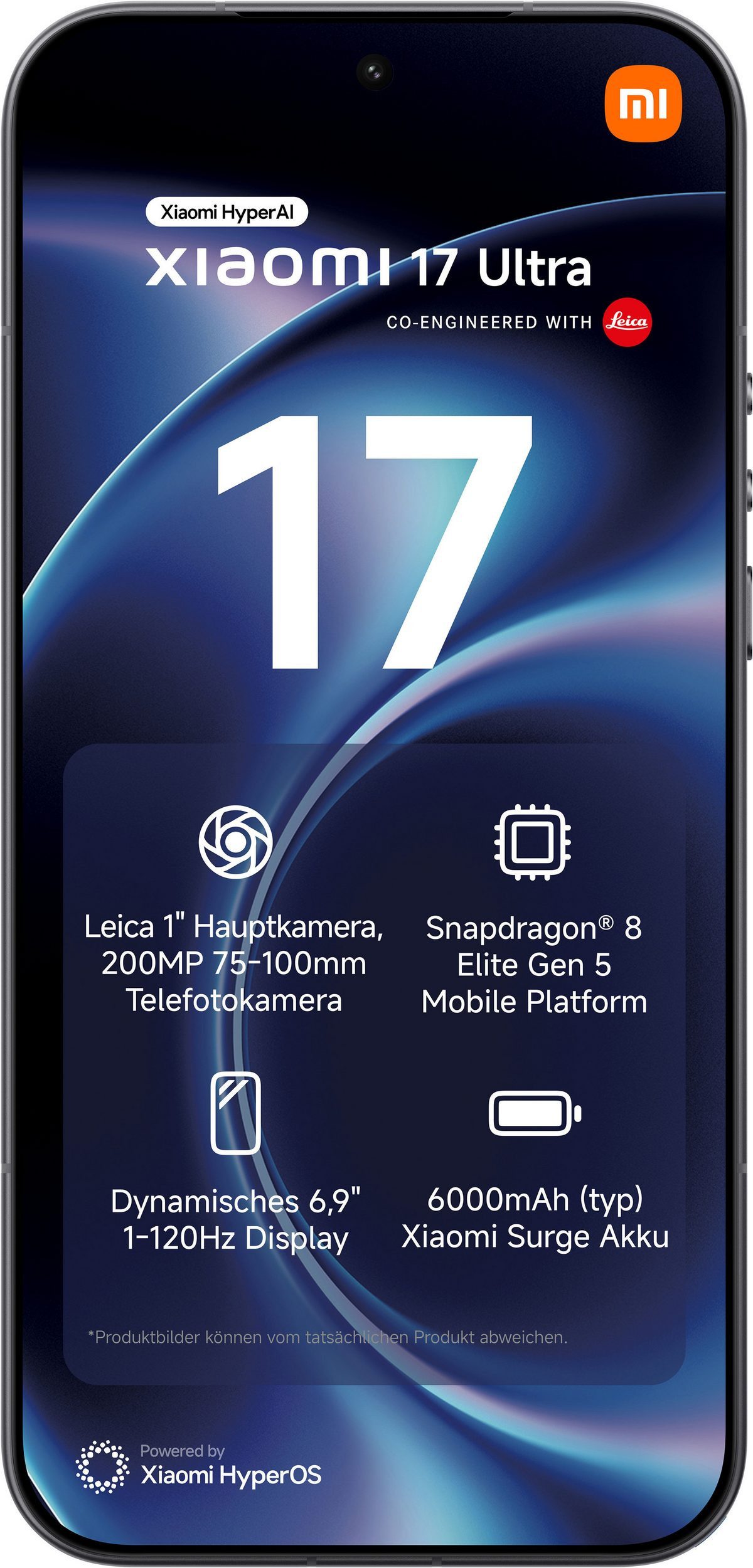 Xiaomi Xiaomi 17 Ultra 512GB Handy (17,53 cm/6,9 Zoll, 512 GB Speicherplatz, 50 MP Kamera)