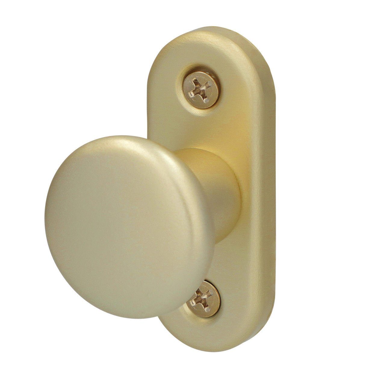 Alpertec Türbeschlag Alpertec Hebetürknopf Aluminium F2 neusilber