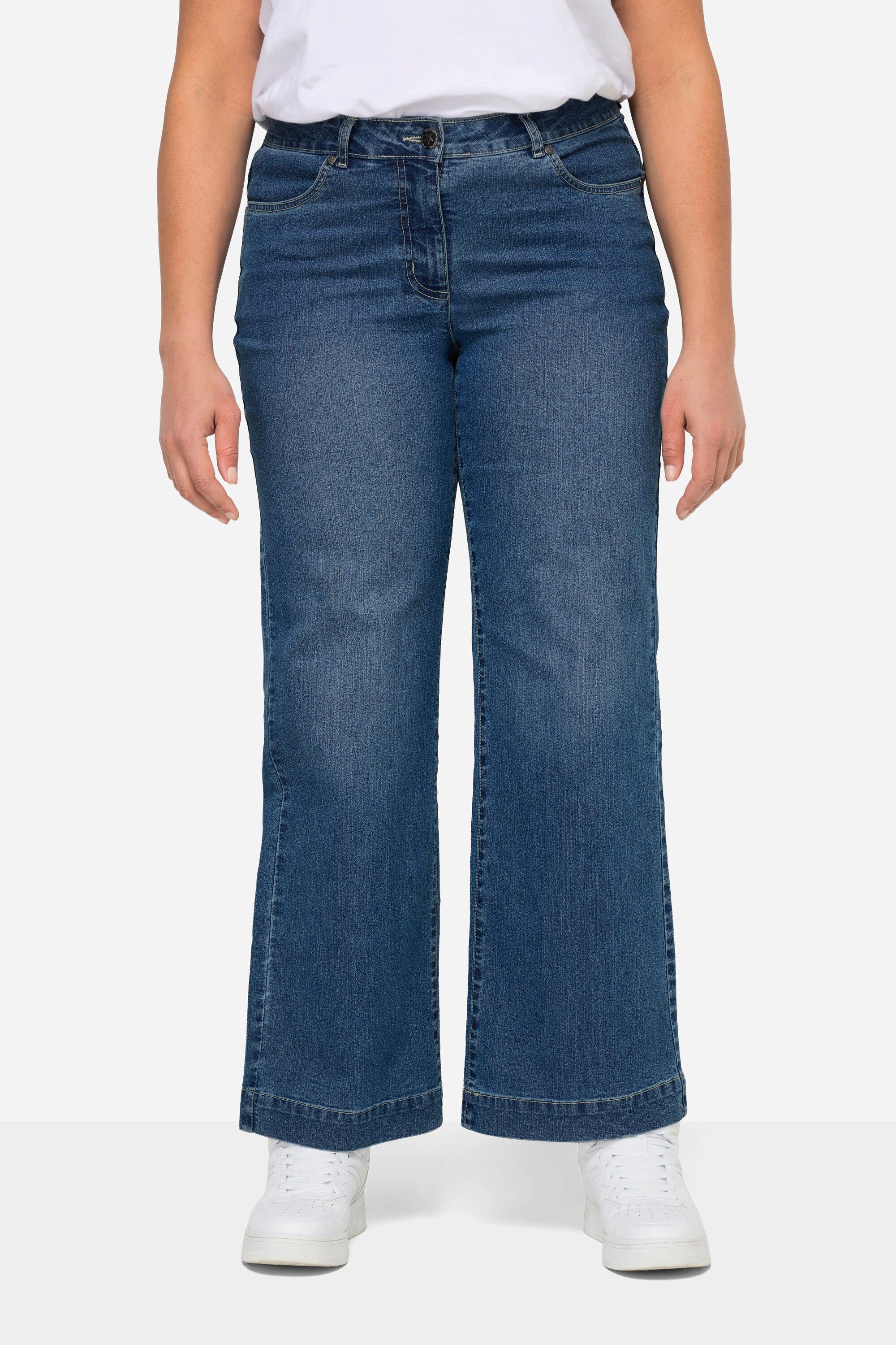 Angel of Style 5-Pocket-Jeans Jeans Nora weit und gerade Stretchkomfort 4-Pocket