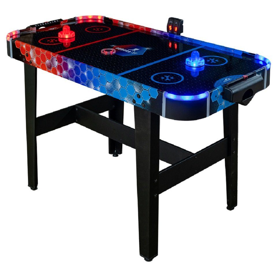 Carromco Air-Hockeytisch Aurora-XT, (1-tlg), mit LED Lichteffekten, beleuchtete Pusher