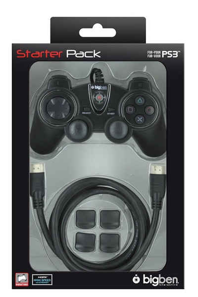 BigBen »Starter Pack Controller für Sony PS3« Controller (Set für Sony PS3 Konsole)