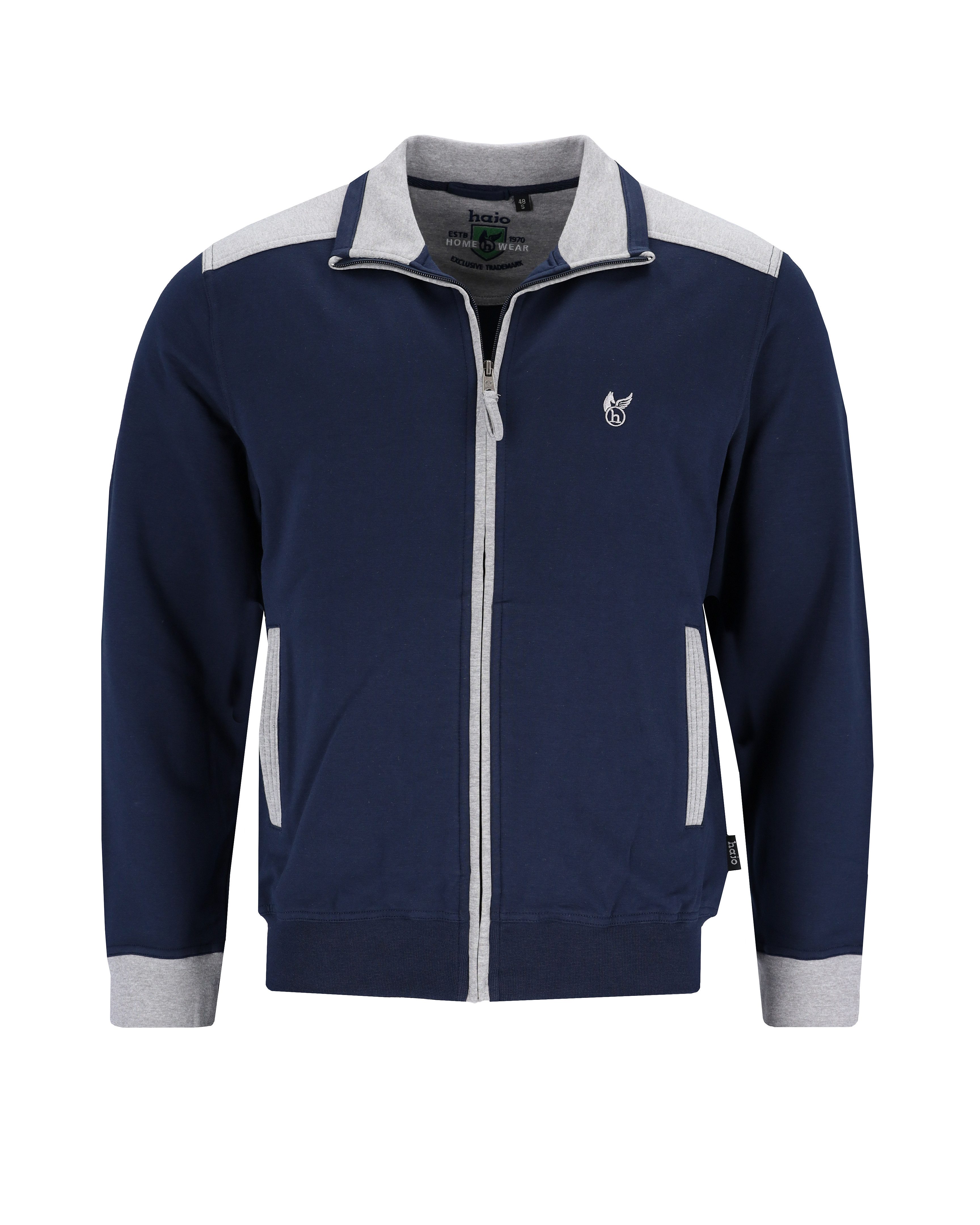 Hajo Sweatjacke Herren Homewear Jacke, Klima-Komfort