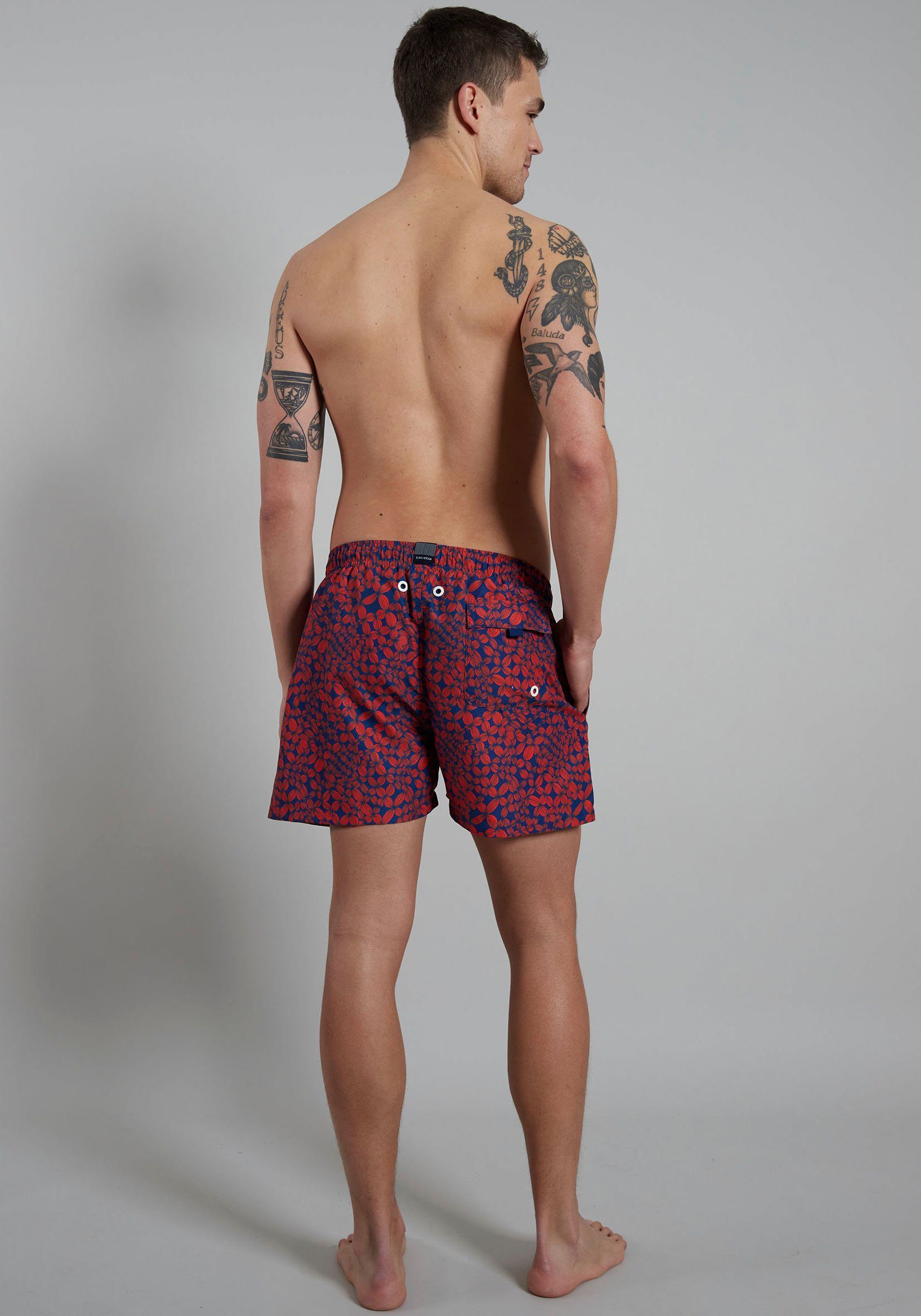 CECEBA Badeshorts mit tollem Print für warme Sommertage, mit Seitentaschen, bequem