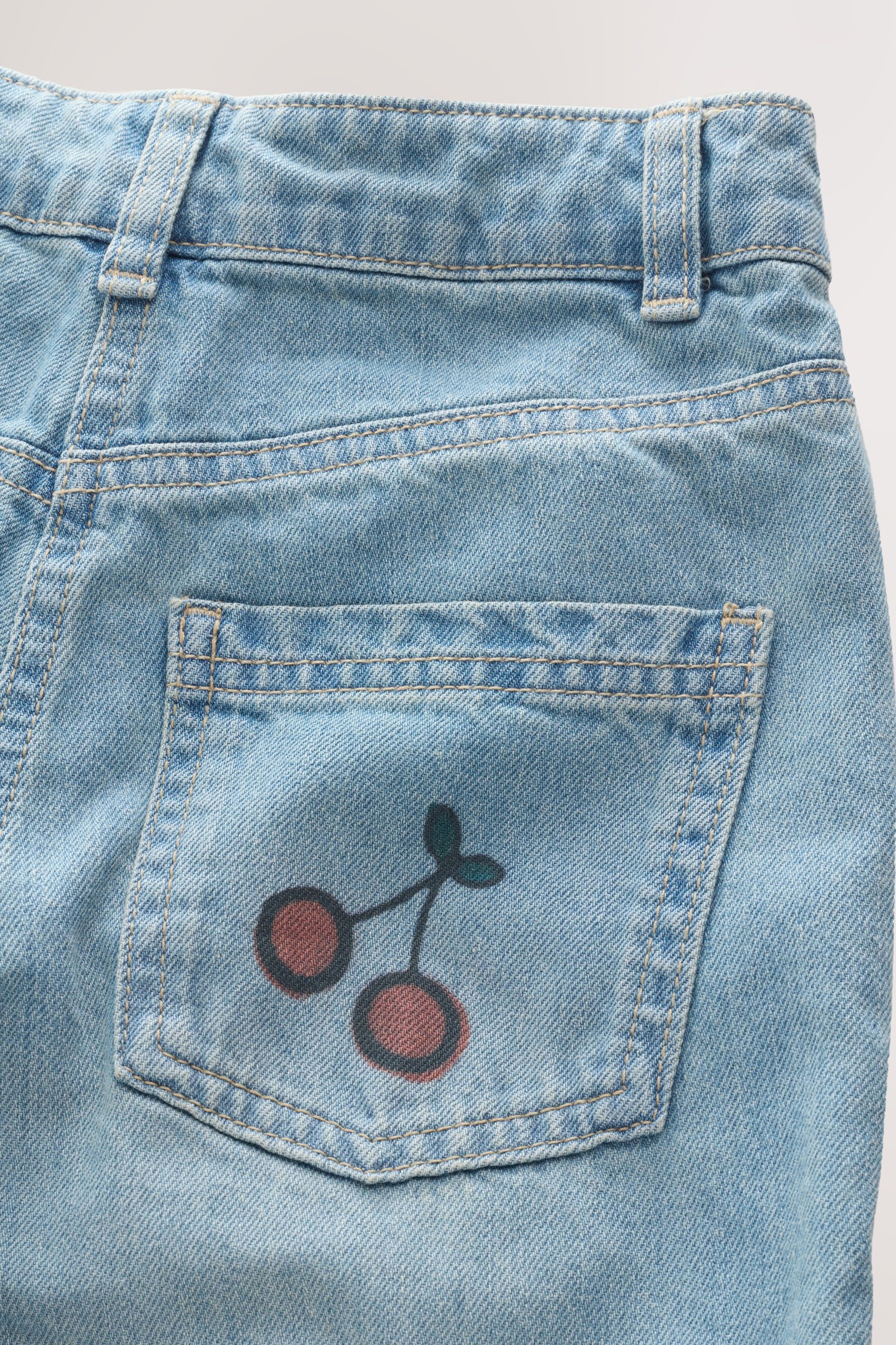Next Gerade Jeans Jeans mit Doodle-Print (1-tlg)