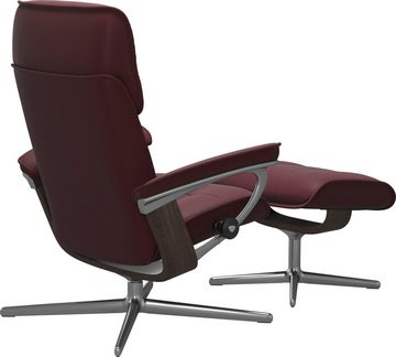 Stressless® Relaxsessel Admiral (Set, Relaxsessel inkl. Hocker), mit Cross Base, Розмір M & L, Holzakzent Wenge