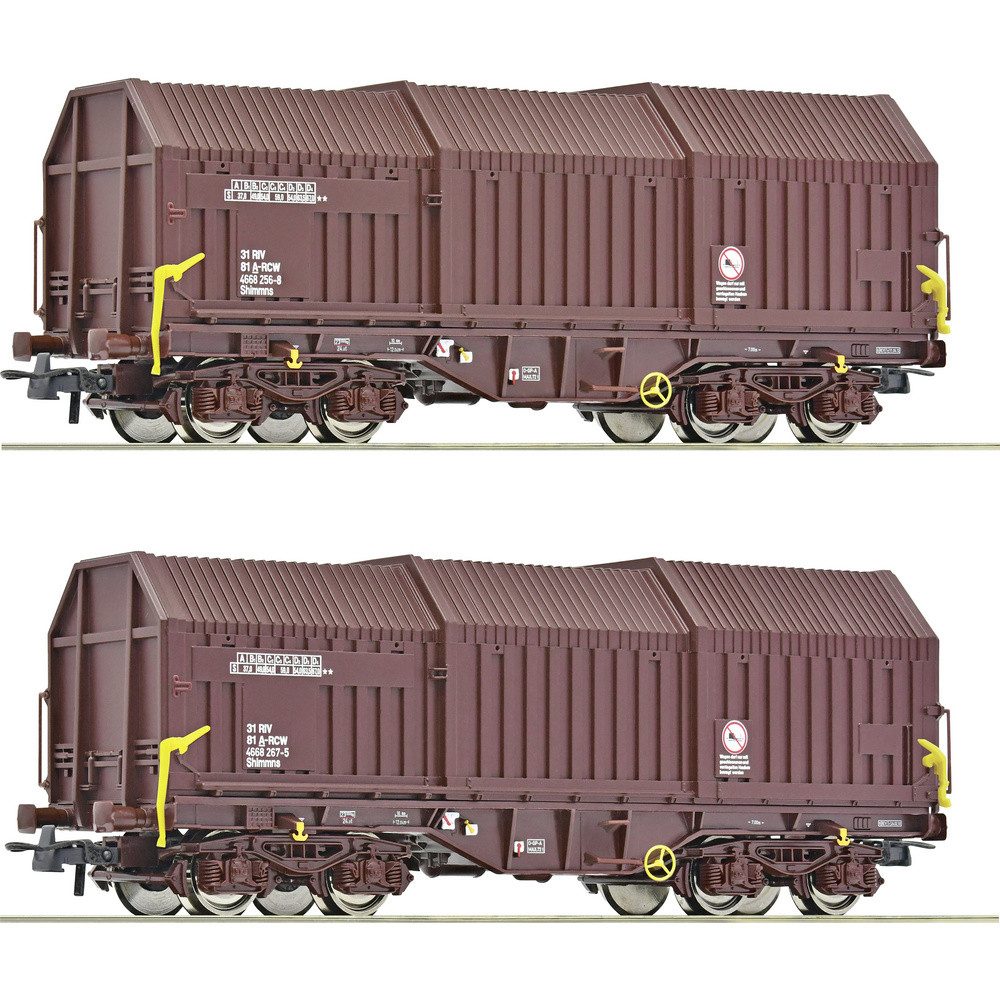Güterwagen Roco 6600132 H0 2er-Set Teleskophaubenwagen der ÖBB