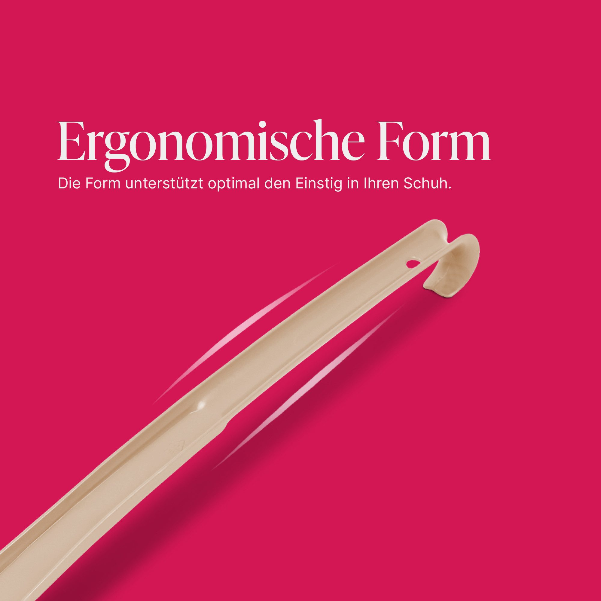 Pro Home Schuhlöffel mit Öse zum Aufhängen (2-tlg), Kunststoff hochwertig, ergonomische Form