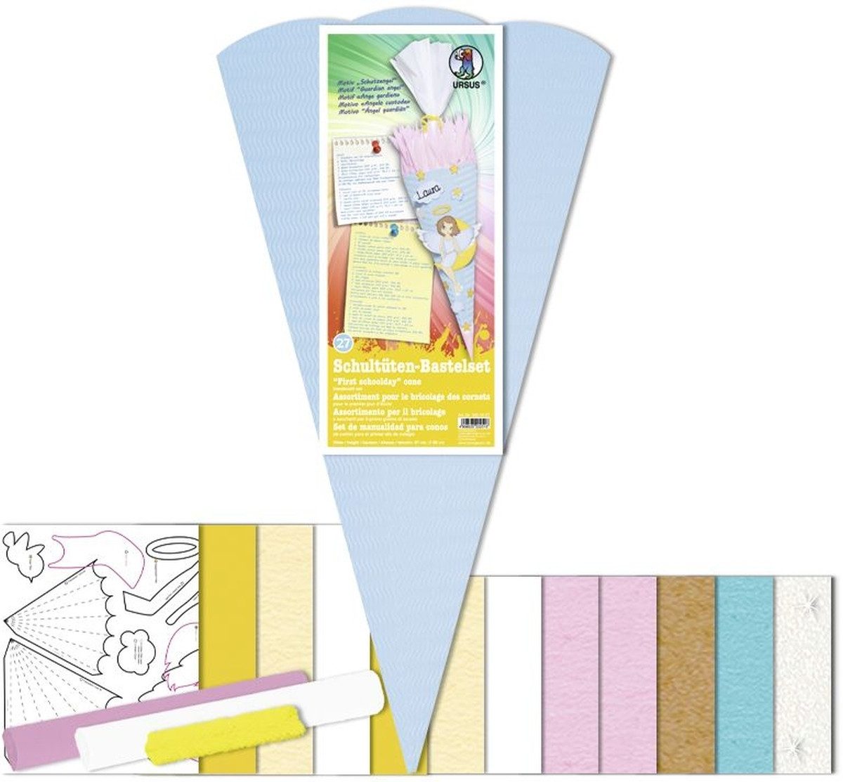 Ursus - Ludwig Bähr Schultüte Школьные ранцы-Bastelset 68cm Schutzengel