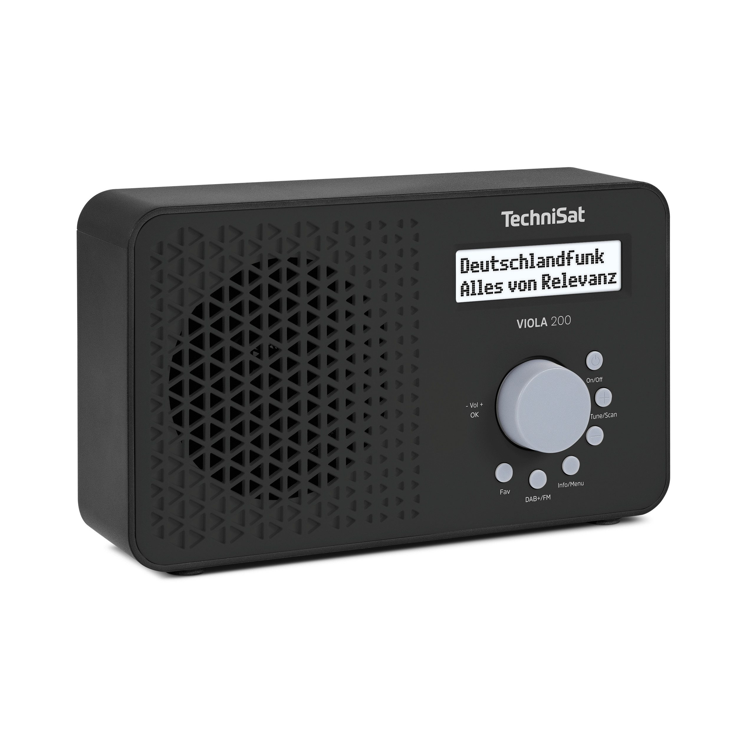 TechniSat VIOLA 200 Digitalradio (DAB) (Digitalradio (DAB), FM-Tuner mit RDS, 1 W, Dimmbares Display, kompakt, Netz- und Batteriebetrieb)