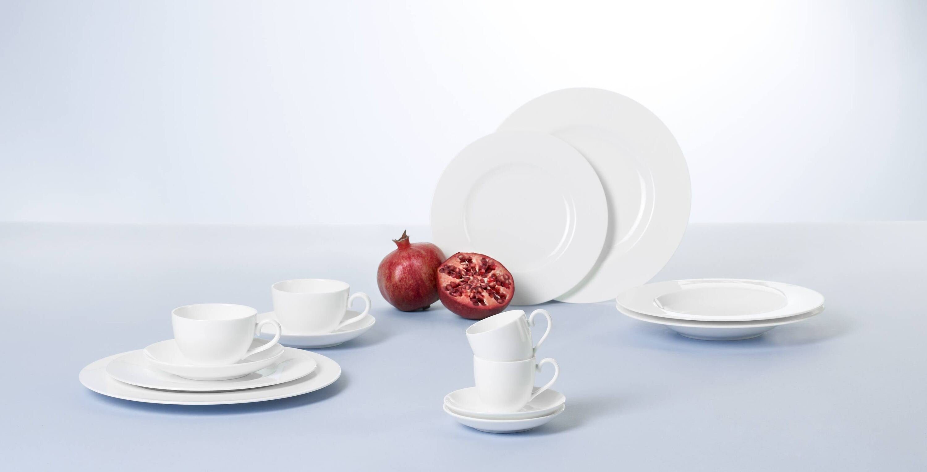 Villeroy & Boch Tasse Royal Espressotassen mit Untertassen 100 ml, 12-tlg., Porzellan