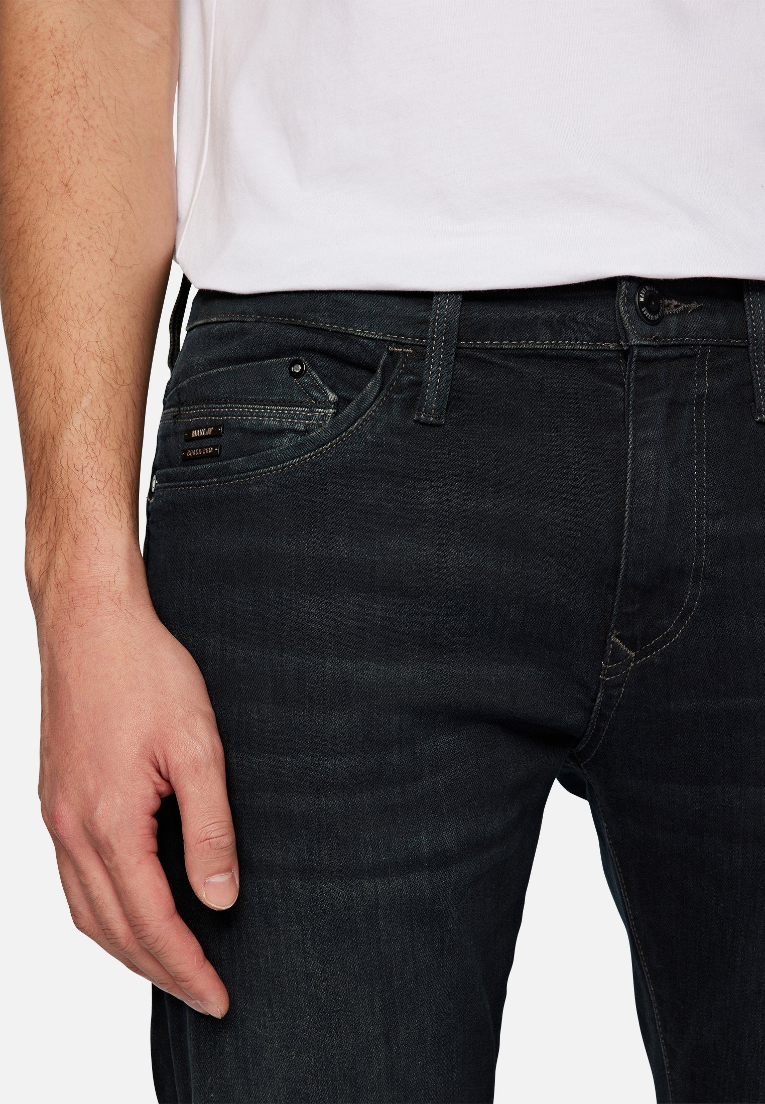 Herren Jeans Mavi Skinny-fit-Jeans JAMES schmale Form