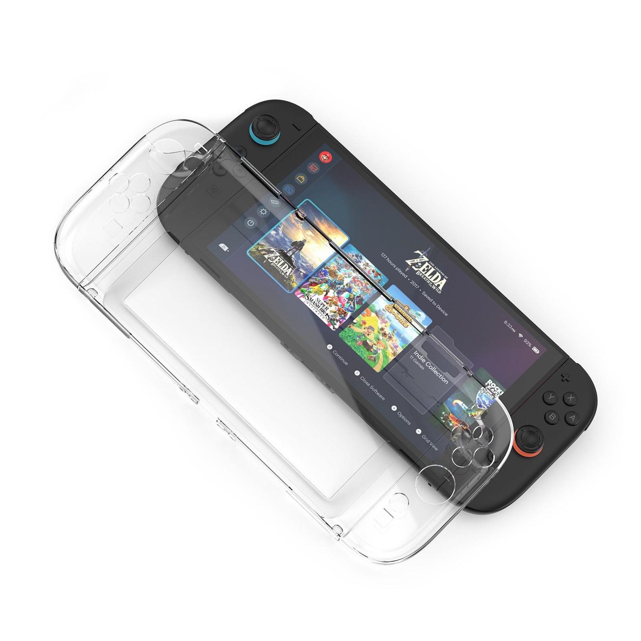 Wigento Handyhülle Für Nintendo Switch 2 Split PC Schutzgehäuse Transparent, Kratzfest, Formstabil, Transparent