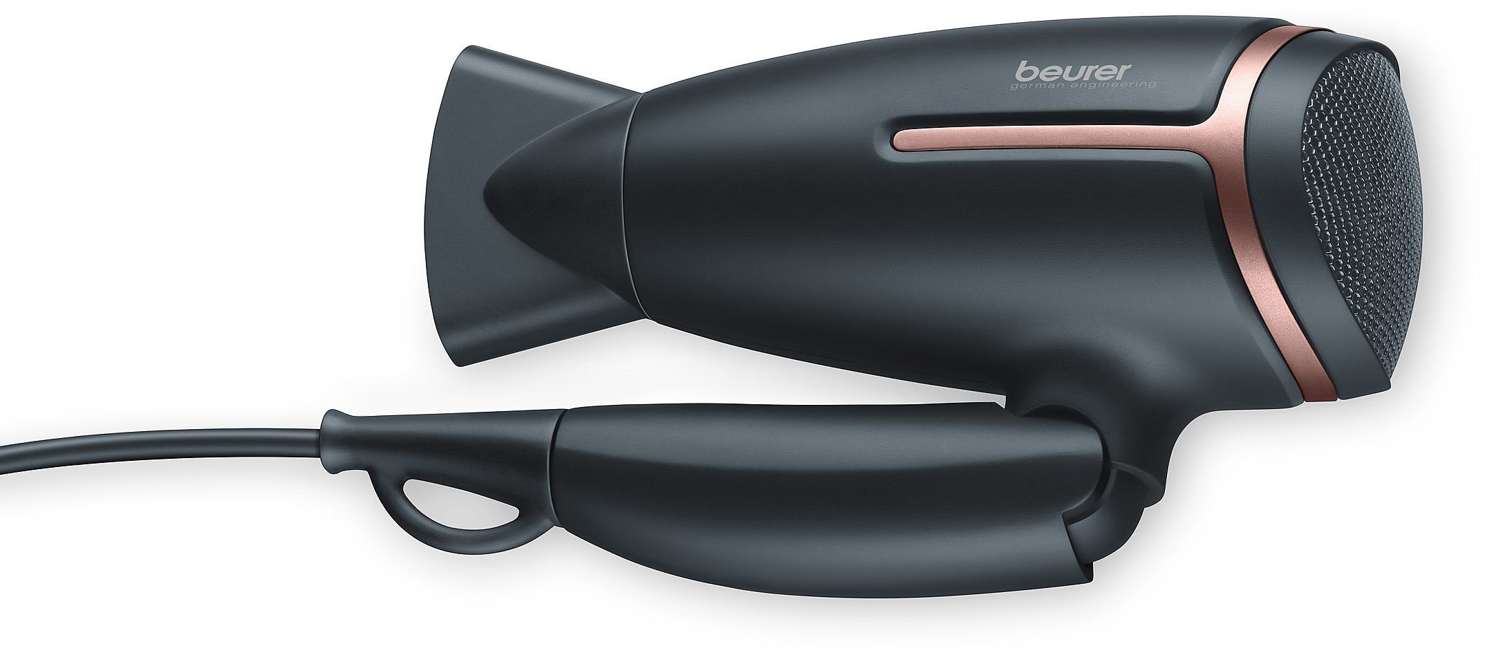 BEURER Haartrockner HC 25, 1600 W, klappbar goldfarben|schwarz
