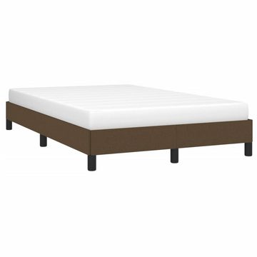 vidaXL Bett Bettgestell Dunkelbraun 120x190 cm Stoff