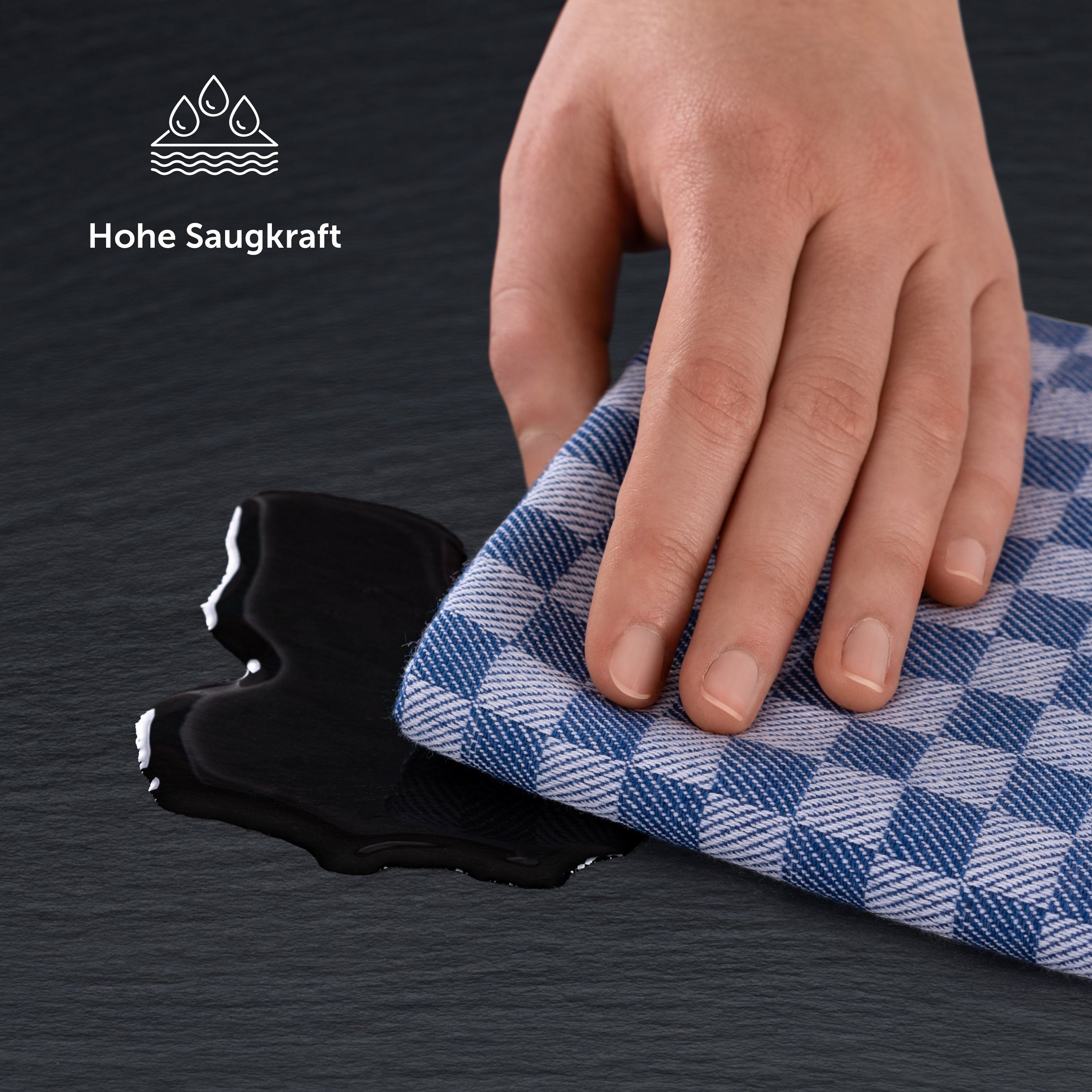 Blumtal Geschirrtuch Premium Geschirrhandtücher in 50 x 70 cm, (Set, 10-tlg., 5, 10 oder 20 Geschirrtücher), 100% Baumwolle, Oeko-TEX® Zertifiziert – Bild 4 von 5