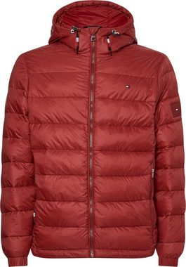 Tommy Hilfiger Steppjacke QUILTED HOODED JACKET mit Reißverschlusstaschen seitlich und innen