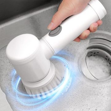 DOPWii Elektro-Oberflächenbürste Multifunktionale Reinigungsbürste Handheld Mit 8 Bürstenköpfen