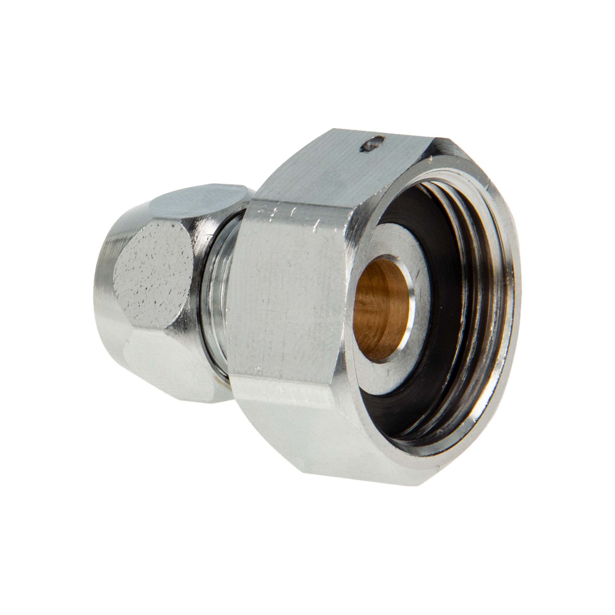 tecuro Wasserzähler Waschtischzähler Verschraubung 3/4 Zoll Überwurfmutter x Ø 10 mm QV