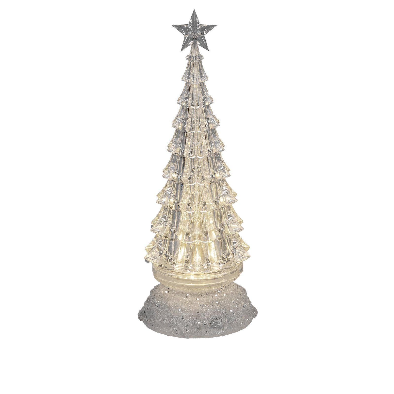 mit Drehfunktion drehend, LED-Licht Weihnachtsdeko und mit Licht Weihnachtsfigur Tannenbaum formano